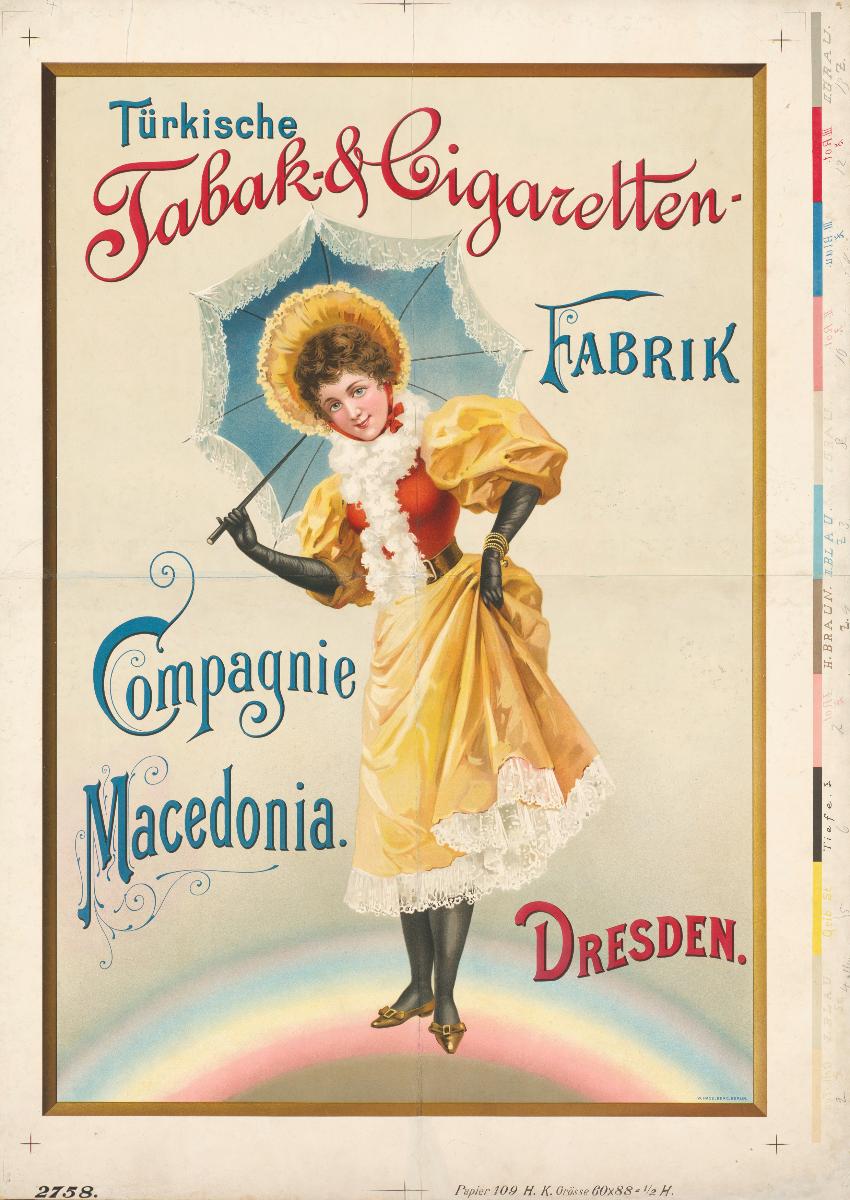 Türkische Tabak- & Cigaretten-Fabrik. Compagnie Macedonia Dresden