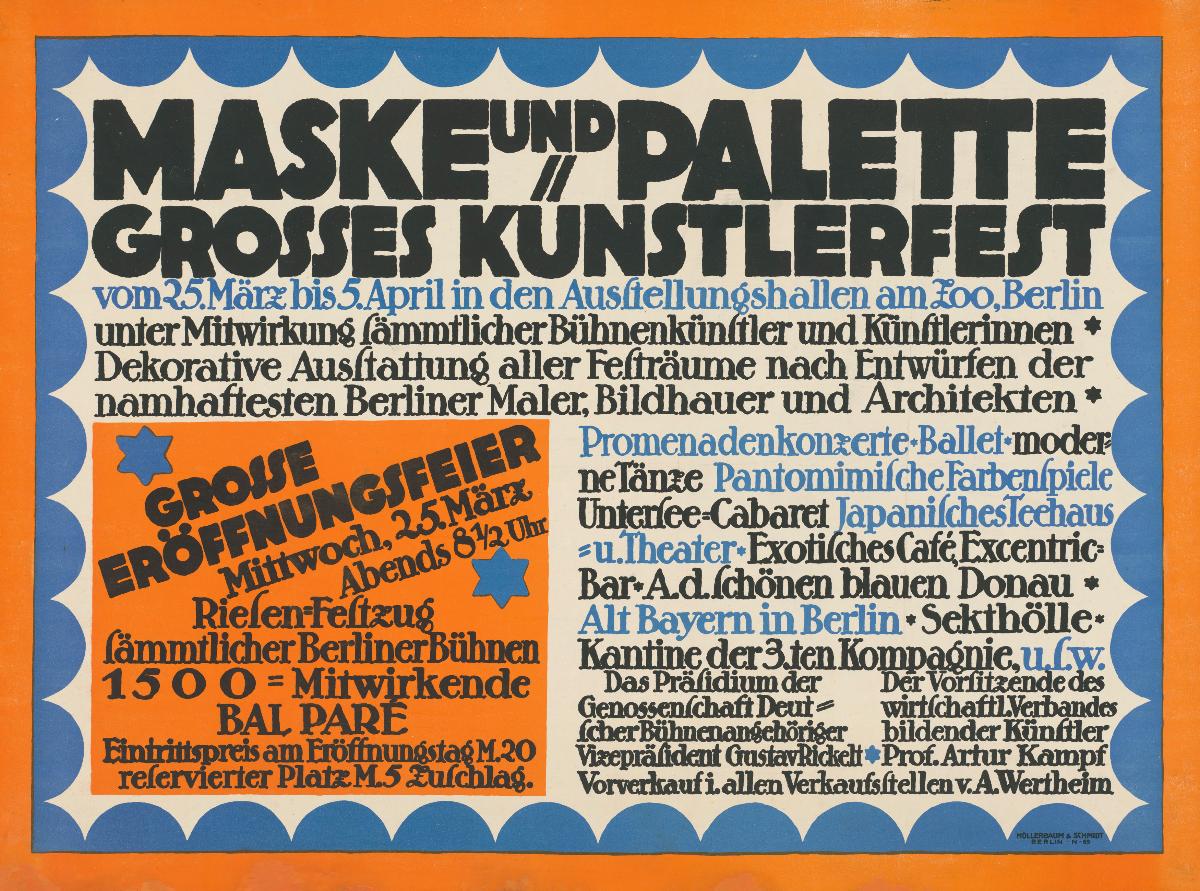 Maske und Palette - Großes Künstlerfest