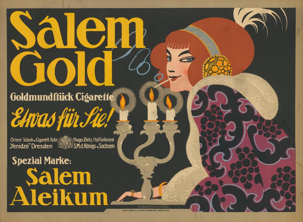 Salem Gold. Goldmundstück Zigarette