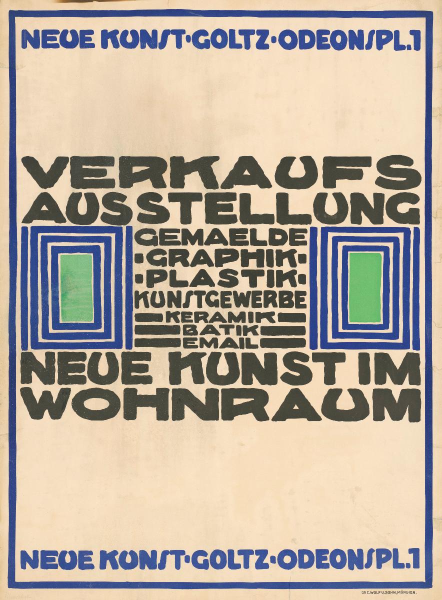 Neue Kunst im Wohnraum, Verkaufsausstellung Goltz