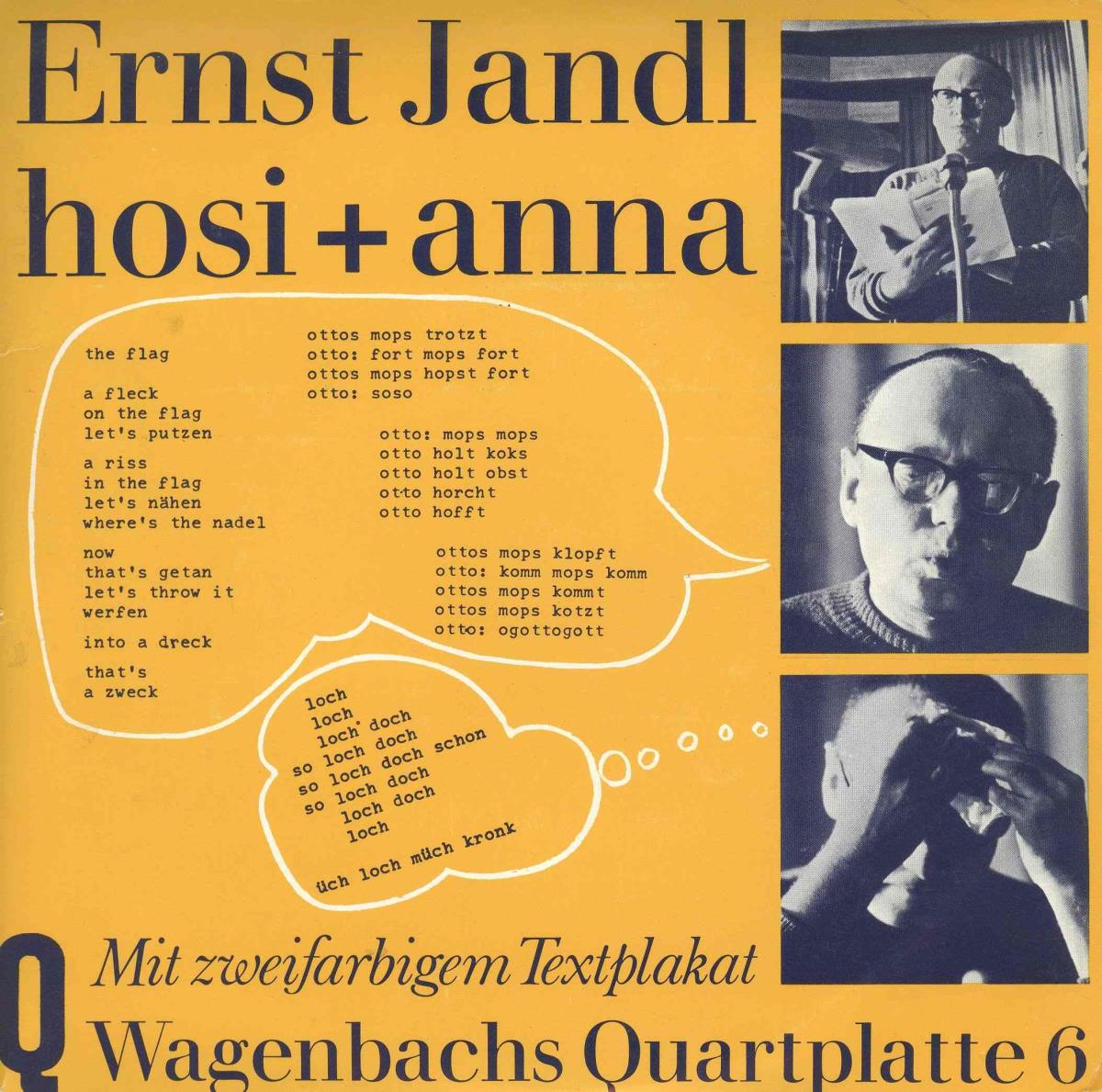 Hosi+ Anna. Ernst Jandl liest Sprechgedichte