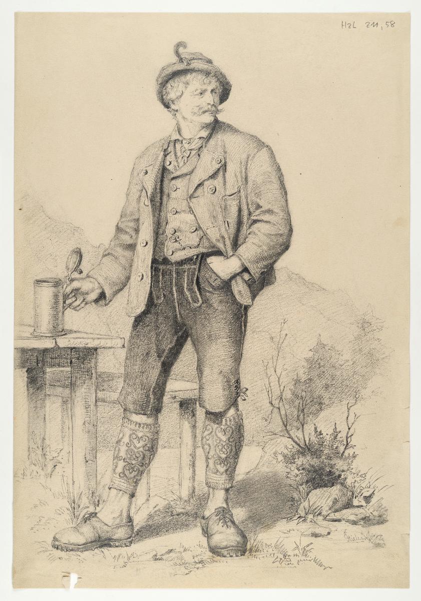 Bauer aus Tegernsee in Tracht