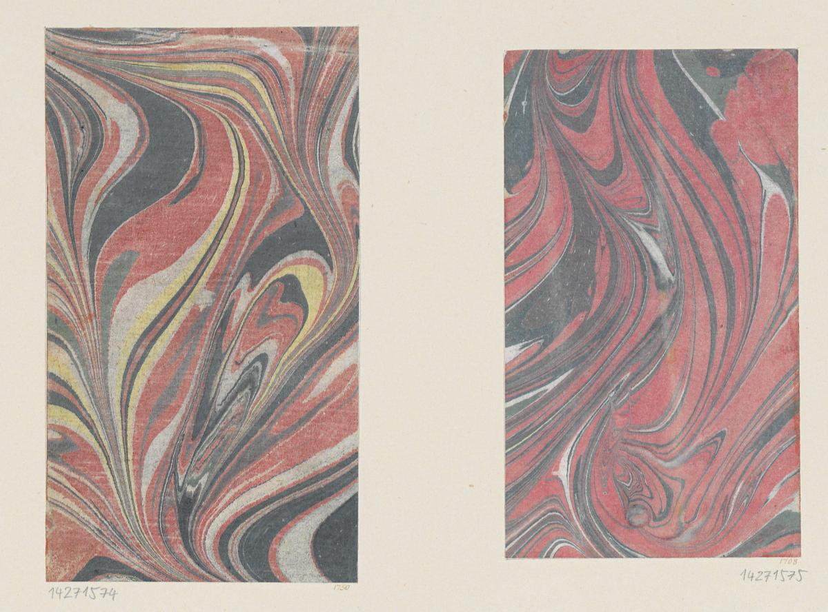 Gezogenes Marmorpapier