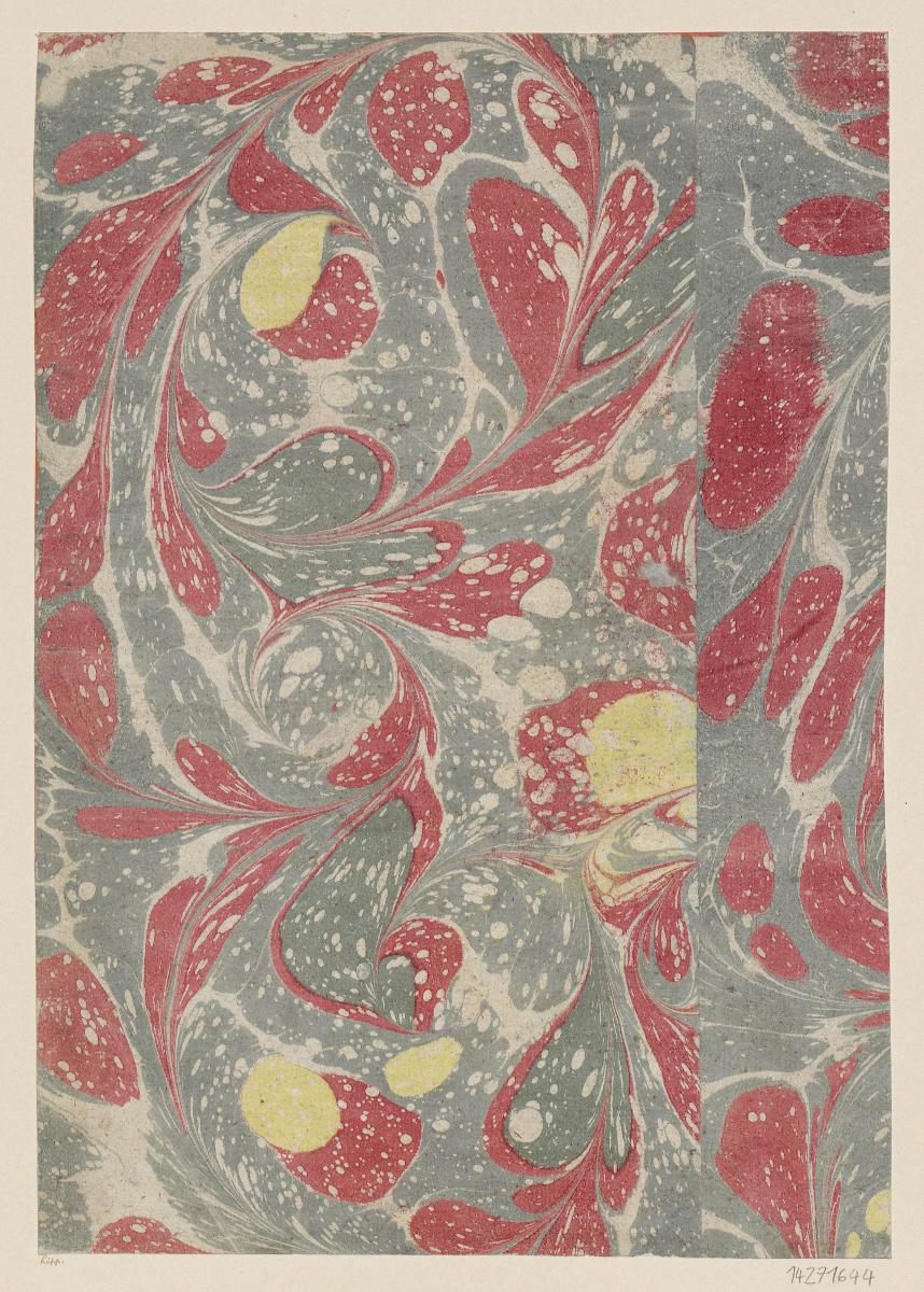Gezogenes Marmorpapier