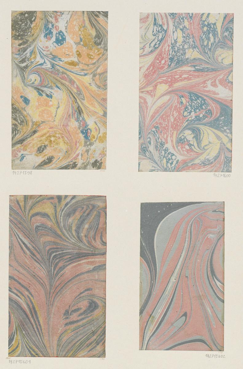 Gezogenes Marmorpapier