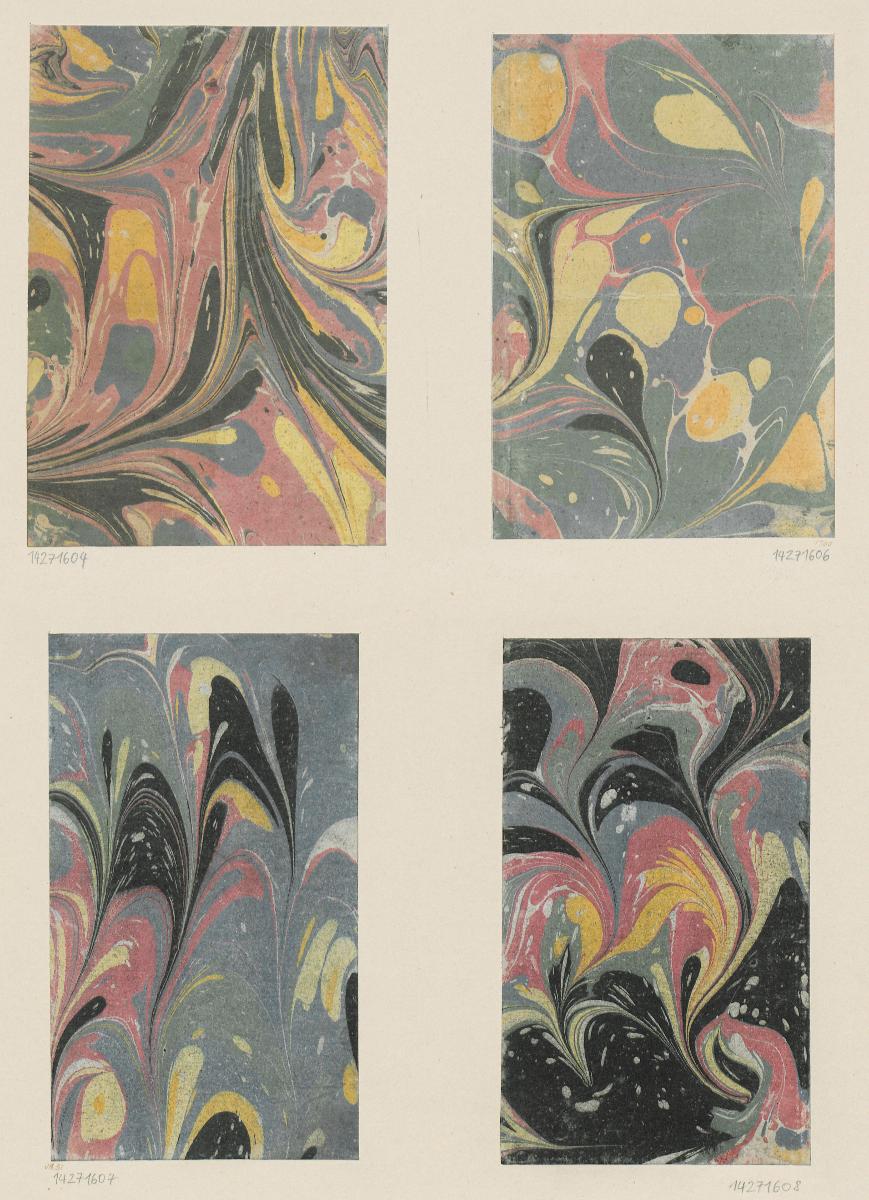 Gezogenes Marmorpapier