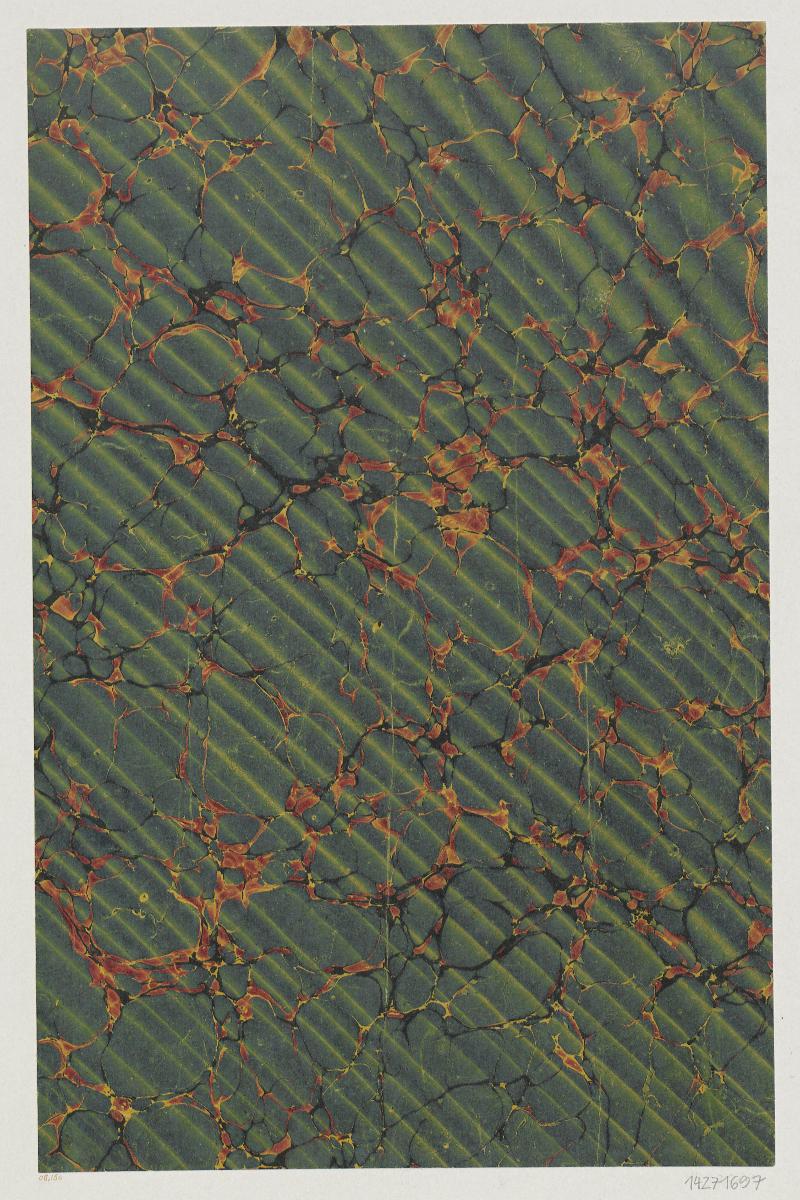 Wellenmarmorpapier (auf der Basis eines Steinmarmordekors)