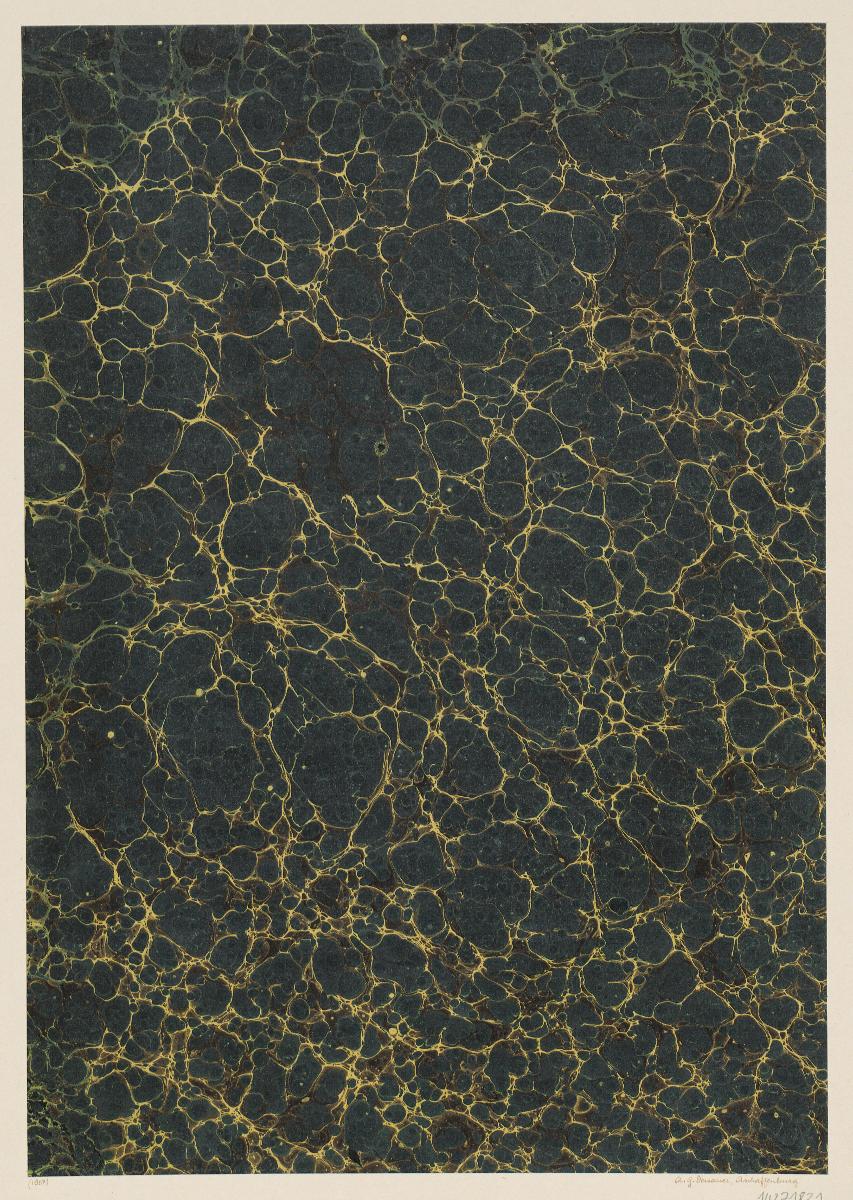 Adermarmorpapier (Türkisch Marmor)