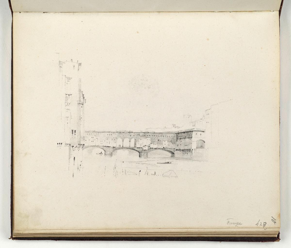 Der Ponte Vecchio in Florenz (Skizzenbuch Seite 10)