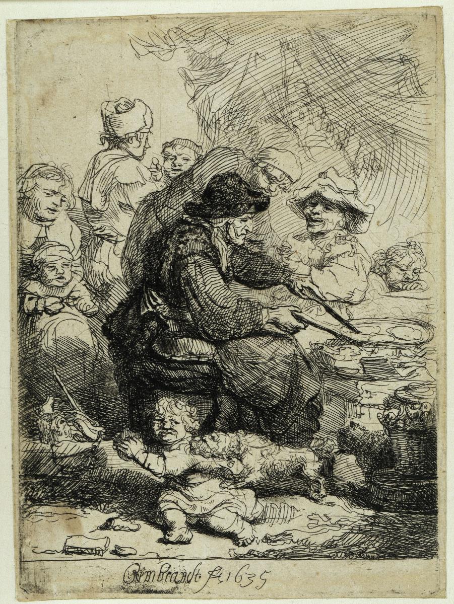 Die Pfannkuchenbäckerin