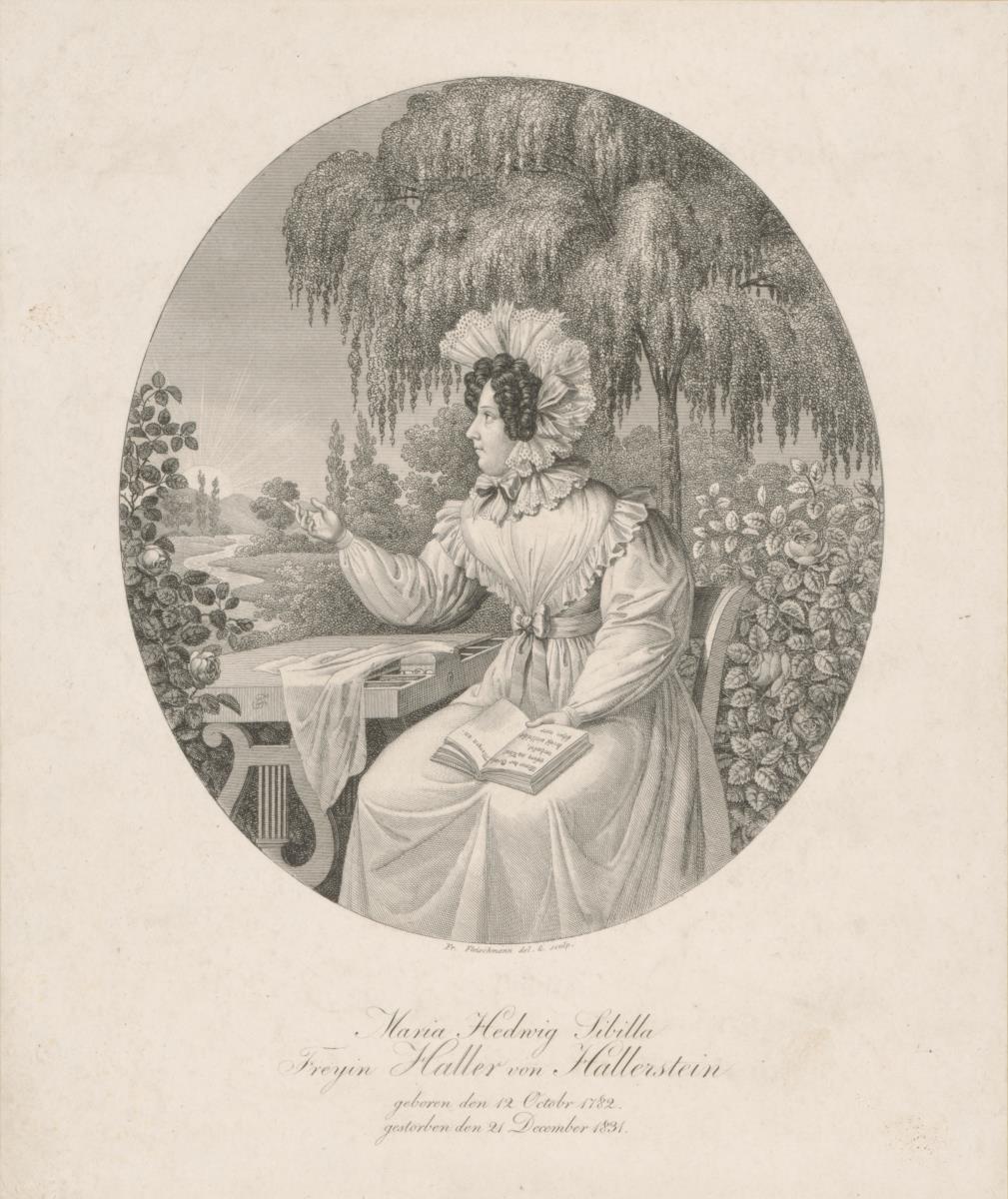 Porträt der Maria Hedwig Sibilla Freyin Haller von Hallerstein