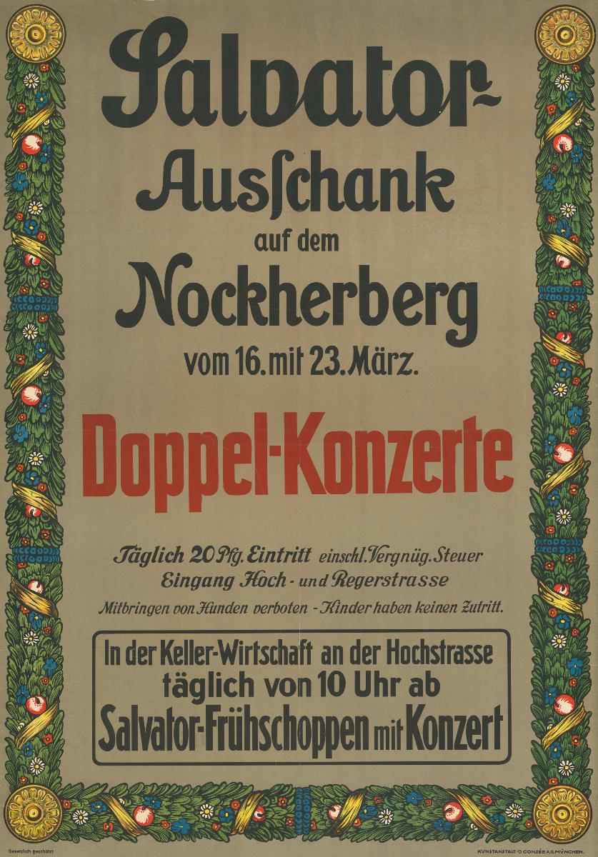 Salvator-Ausschank auf dem Nockherberg, Frühschoppen mit Konzert