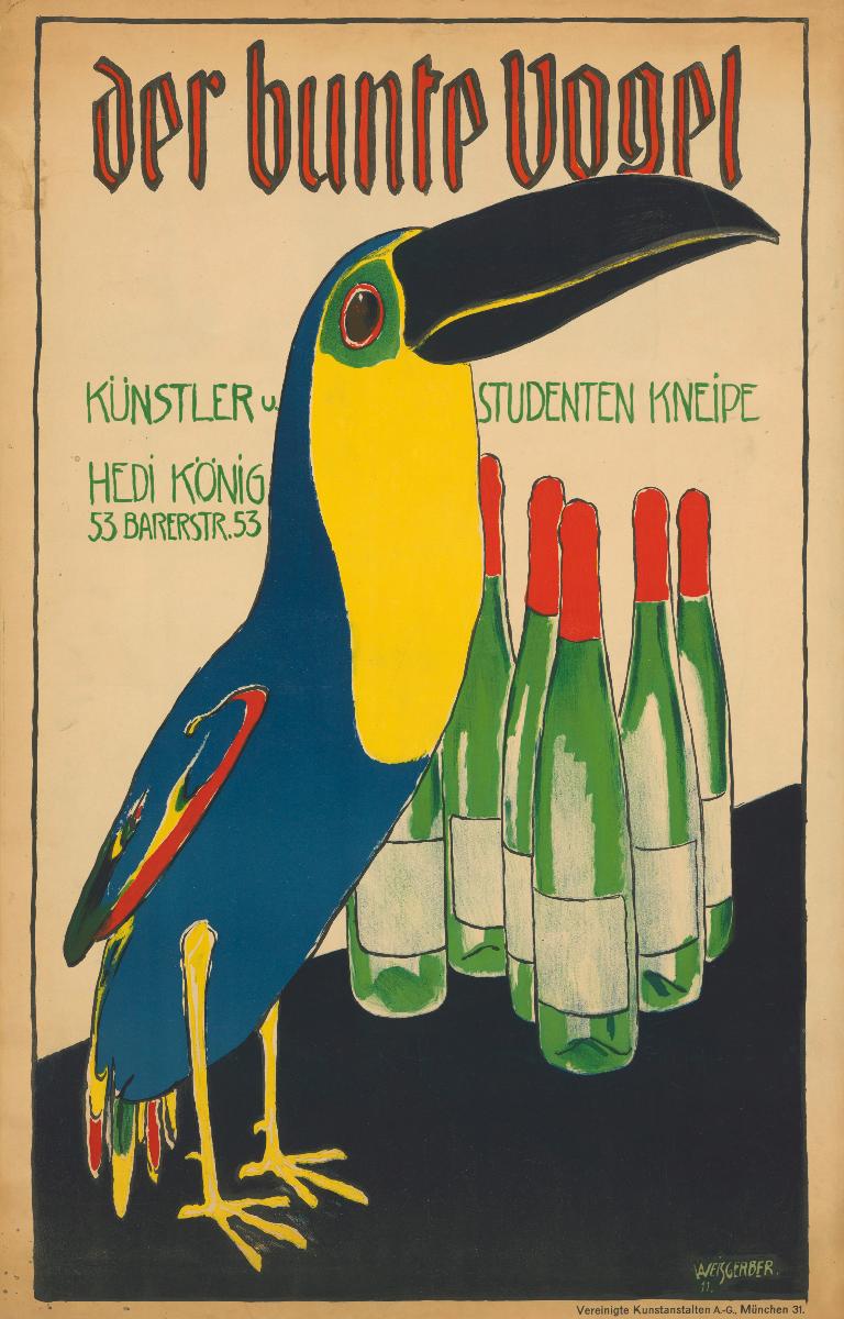 Der bunte Vogel. Künstler und Studenten Kneipe