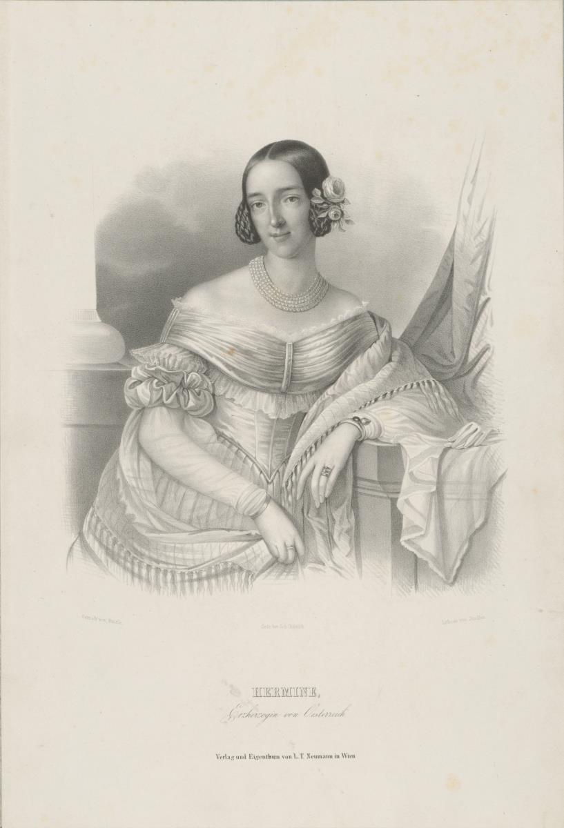 Porträt der Hermine, Erzherzogin von Österreich