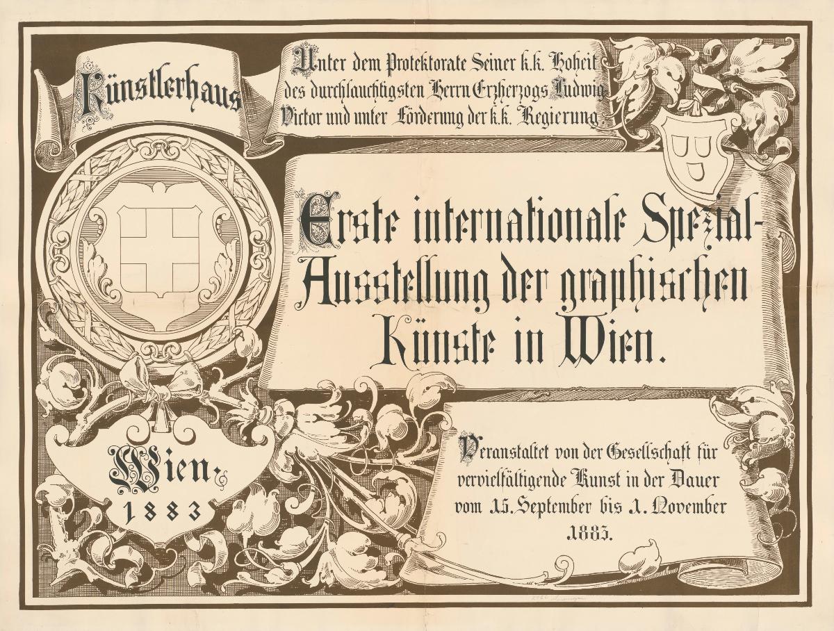 Erste Internationale Spezialausstellung der graphischen Künste in Wien 1883