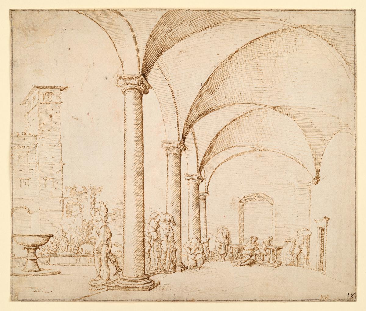 Gartenhalle des Palazzo Medici-Madama
