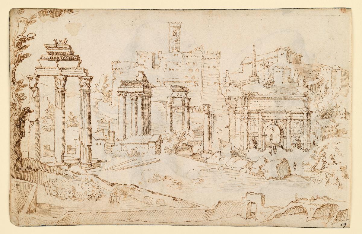Forum Romanum, vom Palatin aus gesehen