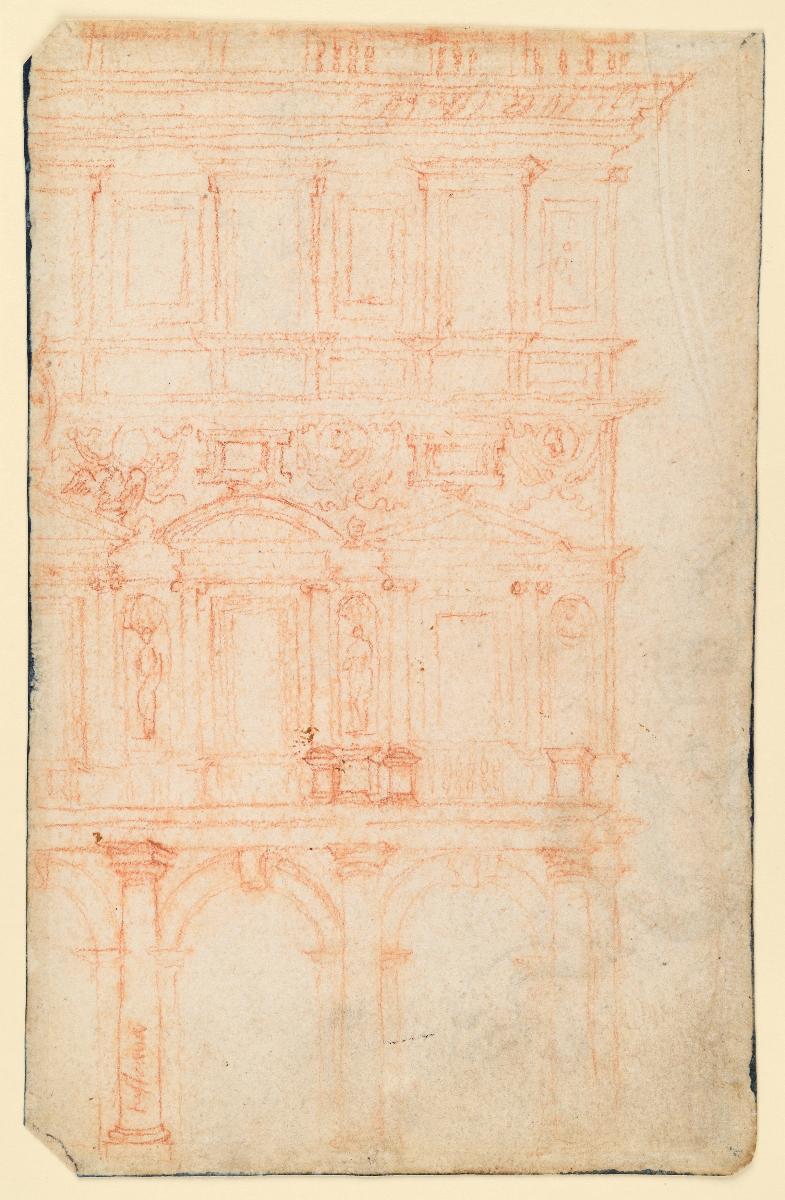 Kopie nach einer Aufrisszeichnung des Palazzo Branconio dell'Aquila