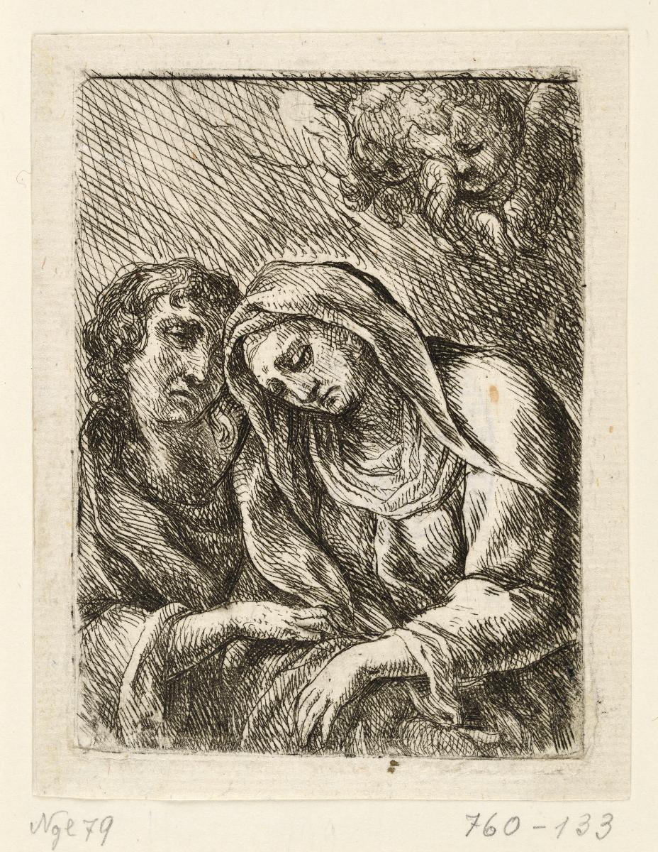 Maria als Schmerzensmutter und Johannes der Evangelist