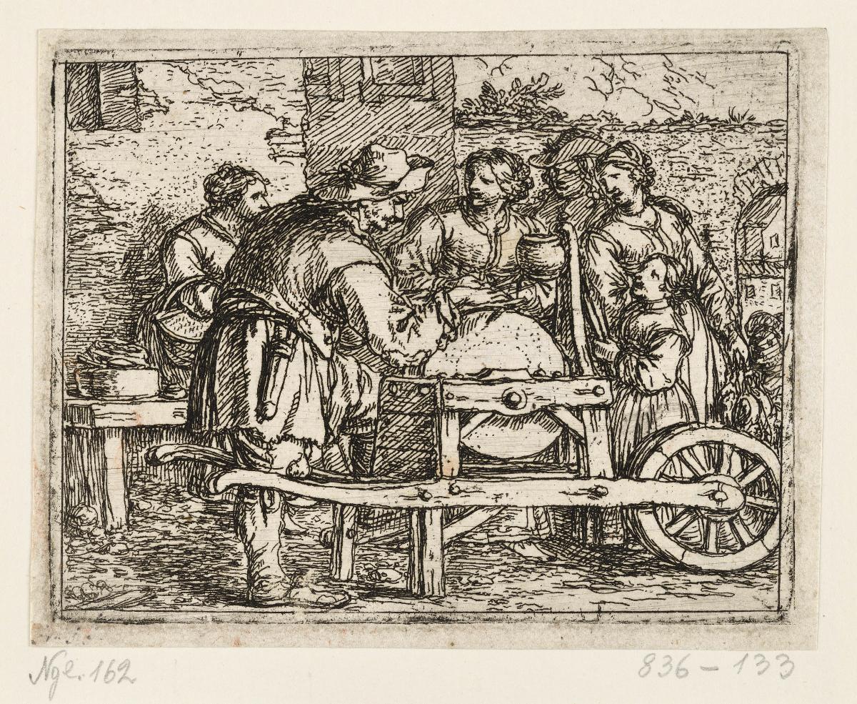 Der Scherenschleifer auf dem Markt