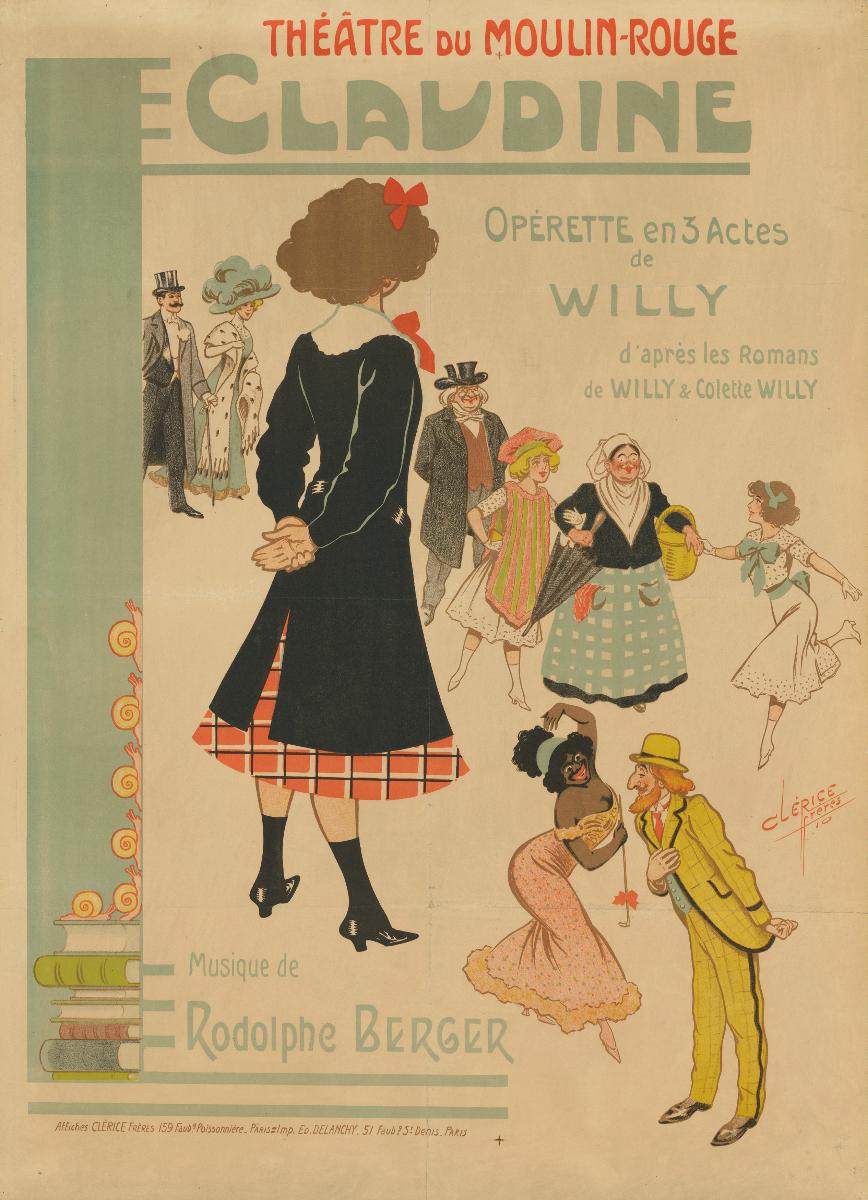 Claudine. Opérette en 3 Actes. Théâtre de Moulin-Rouge