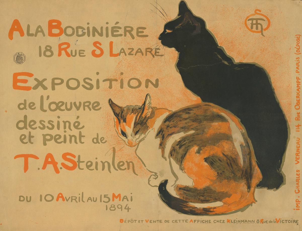 Exposition de l'oeuvre dessiné de T.A. Steinlen 1894