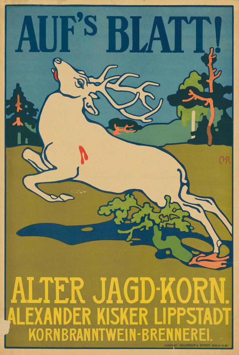 Aufs Blatt! Alter Jagd-Korn Alexander Kisker Lippstadt Kornbranntwein-Brennerei