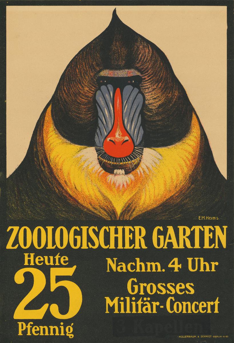Zoologischer Garten. Heute Nachmittag 4 Uhr großes Militär-Konzert