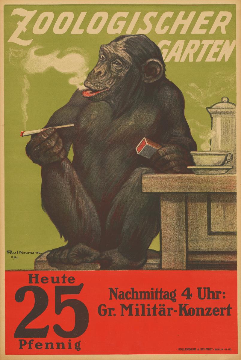 Zoologischer Garten. Heute großes Militär-Konzert