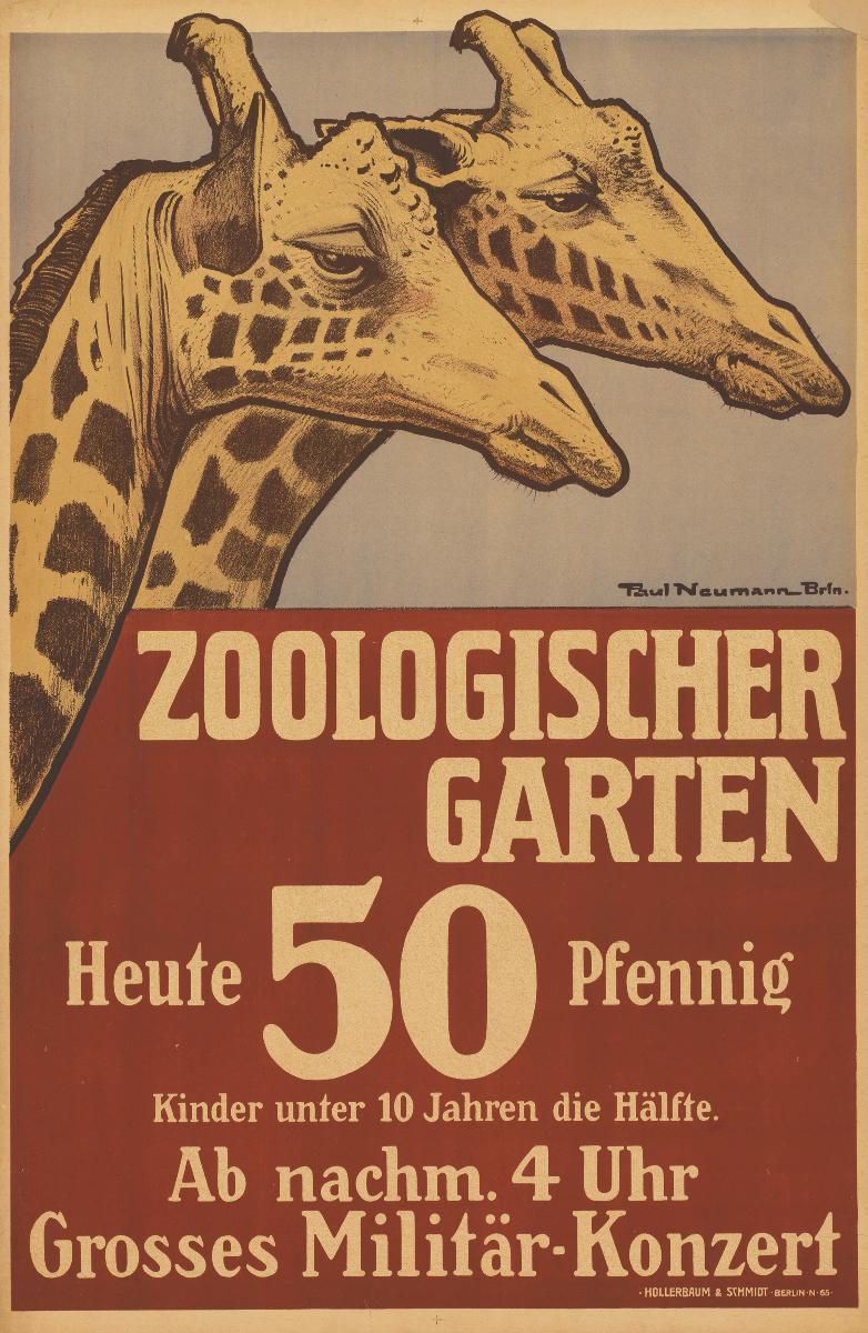 Zoologischer Garten. Heute grosses Militär-Konzert