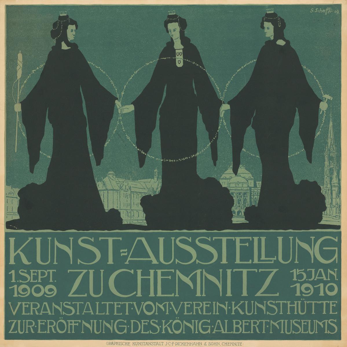 Kunst-Ausstellung zu Chemnitz. Verein Kunsthütte. Eröffnung des König Albert Museums
