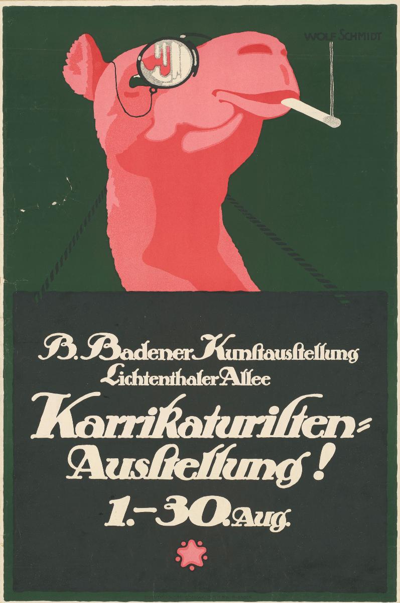 Baden-Badener Kunstausstellung. Karrikaturisten-Ausstellung!