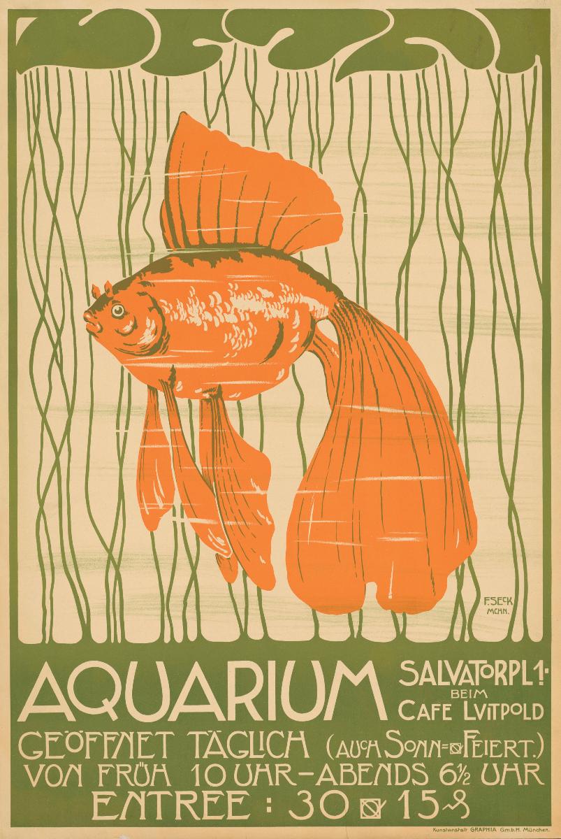 Aquarium. Salvatorplatz 1 beim Café Luitpold