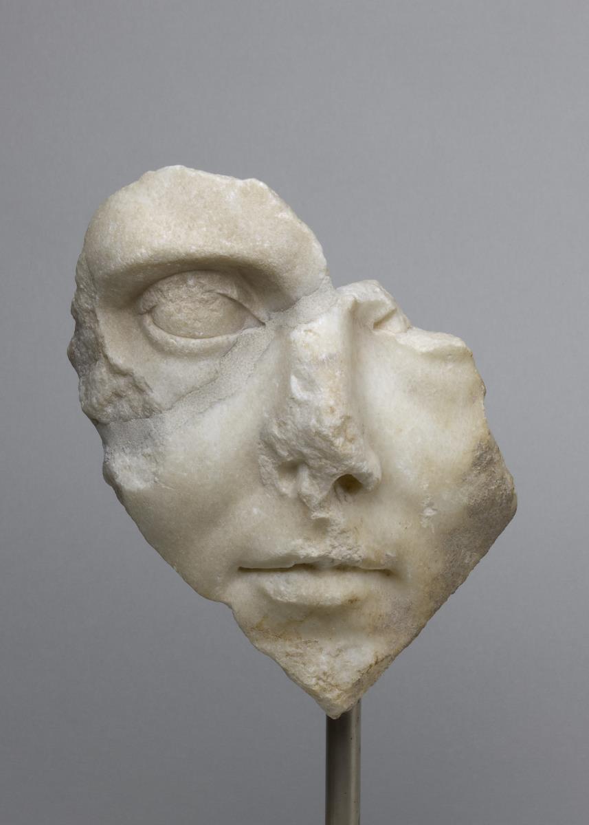 Gesichtsfragment vom Porträt eines Mannes