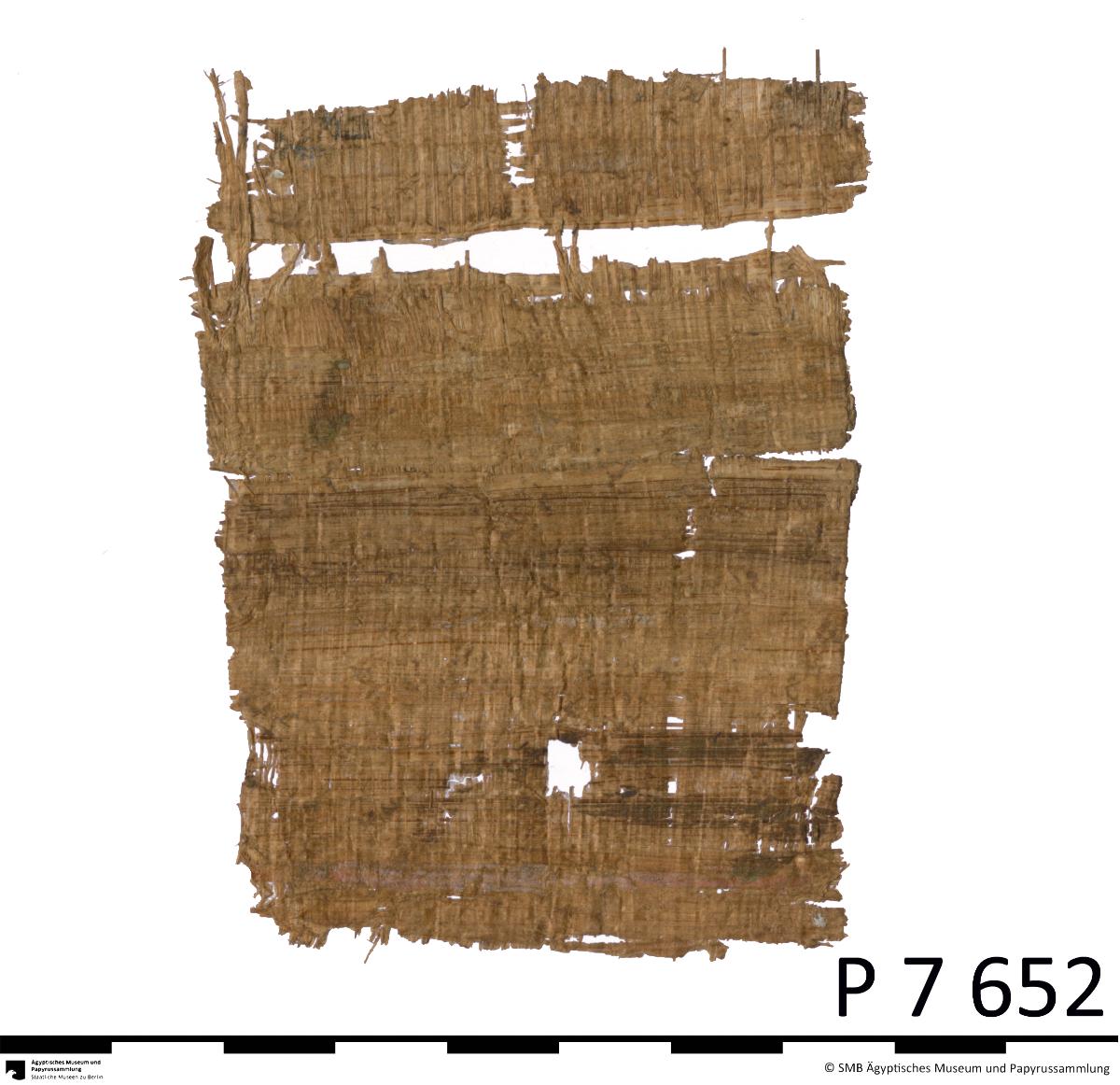 Arabischer Papyrus mit einer Quittung über den Erhalt von Geld