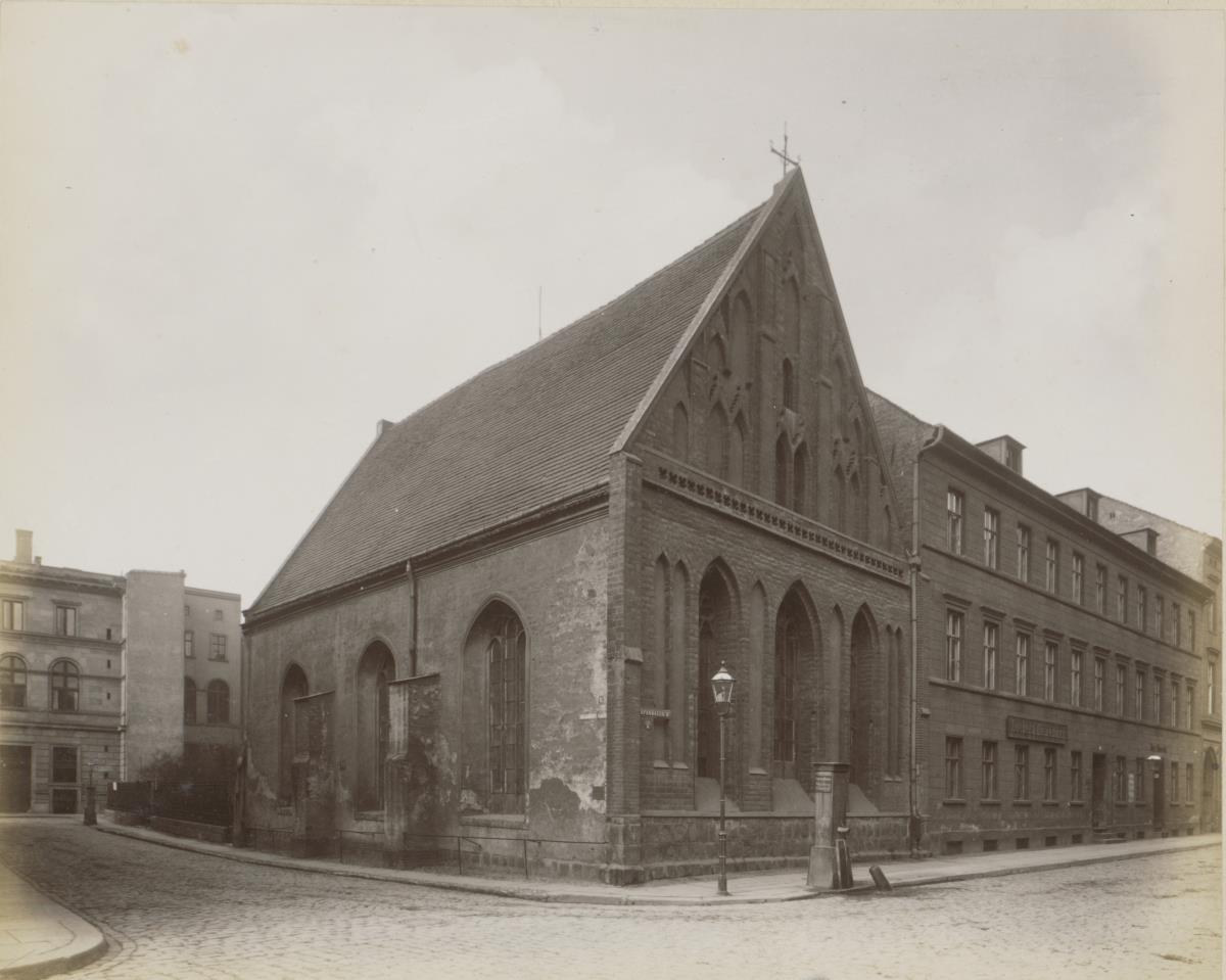 Berlin, Heilig-Geist-Kapelle und Heilig-Geist-Hospital in der Spandauer Straße