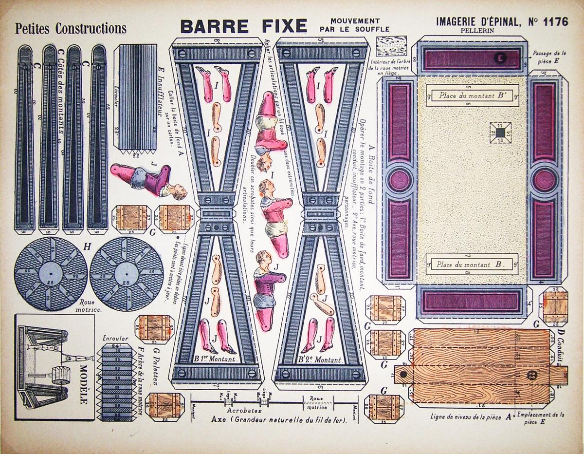 Petites Constructions. Barre fixe - mouvement par le souffle.