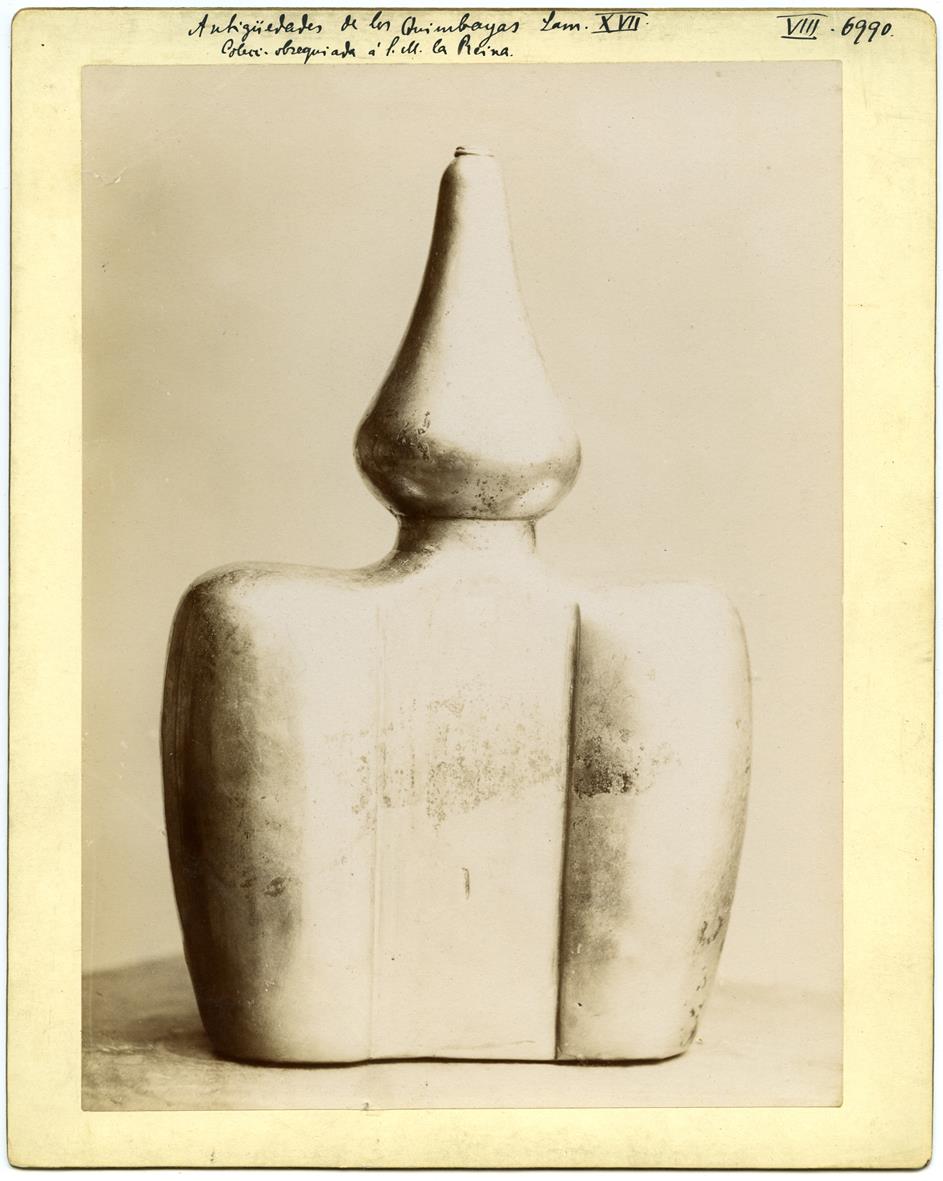 Goldgefäß aus der Sammlung obsequiada á S.M. la Reina Lam. XVII, Antigüedades de los Quimbayas