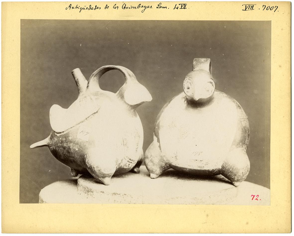 Tongefäße, Antigüedades de los Quimbayas Lam. 2 VII