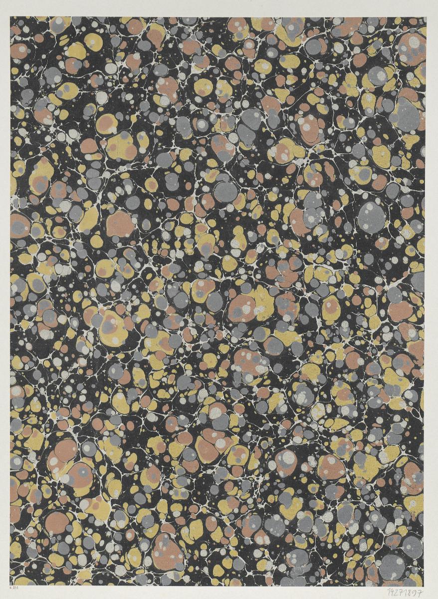 Steinmarmorpapier (nach alten Mustern, Paris)