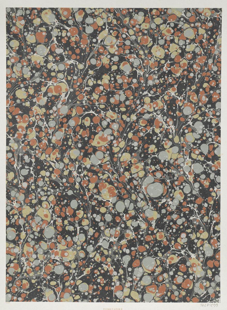 Steinmarmorpapier (nach alten Mustern, Paris)