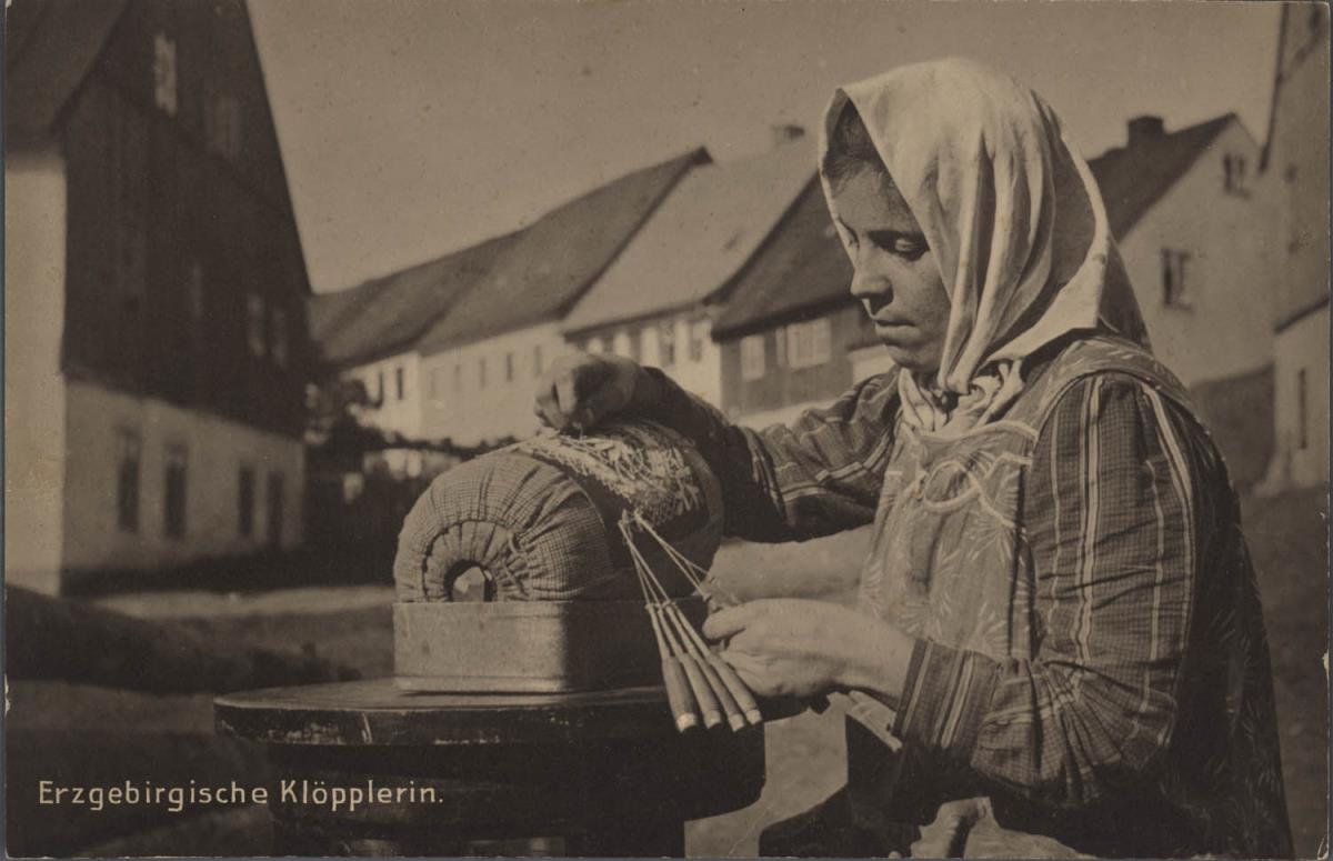 Erzgebirgische Klöpplerin