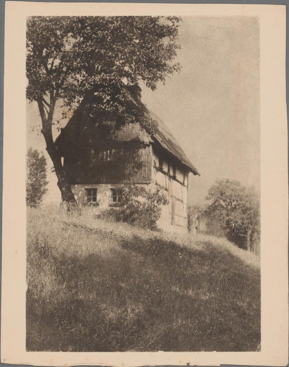 Fachwerkhaus in Wiesenlandschaft