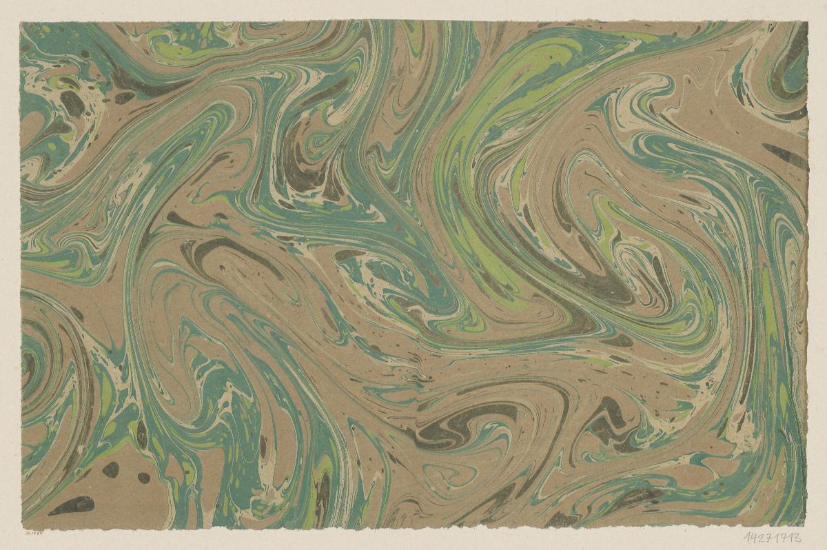 Gezogenes Marmorpapier
