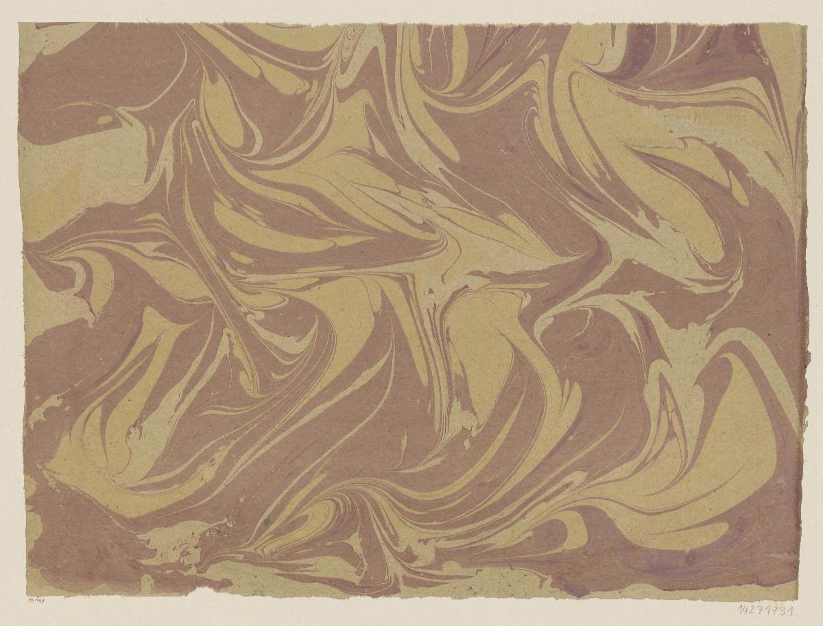 Gezogenes Marmorpapier