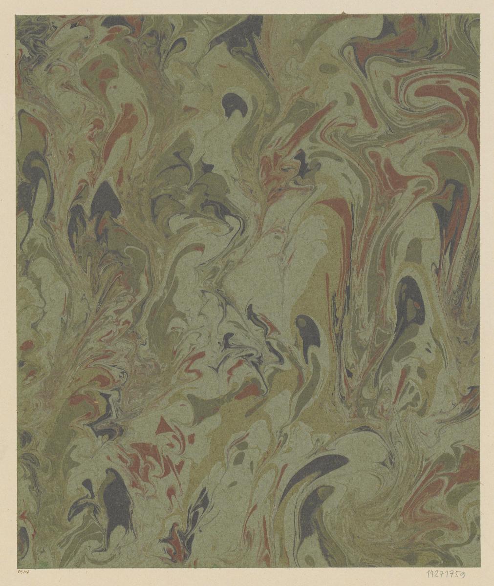 Gezogenes Marmorpapier