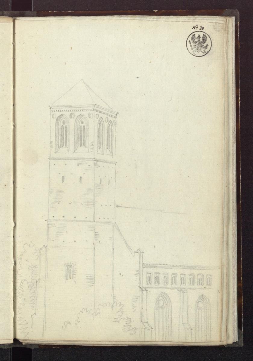 Westansicht der katholischen Pfarrkirche in Lauenburg