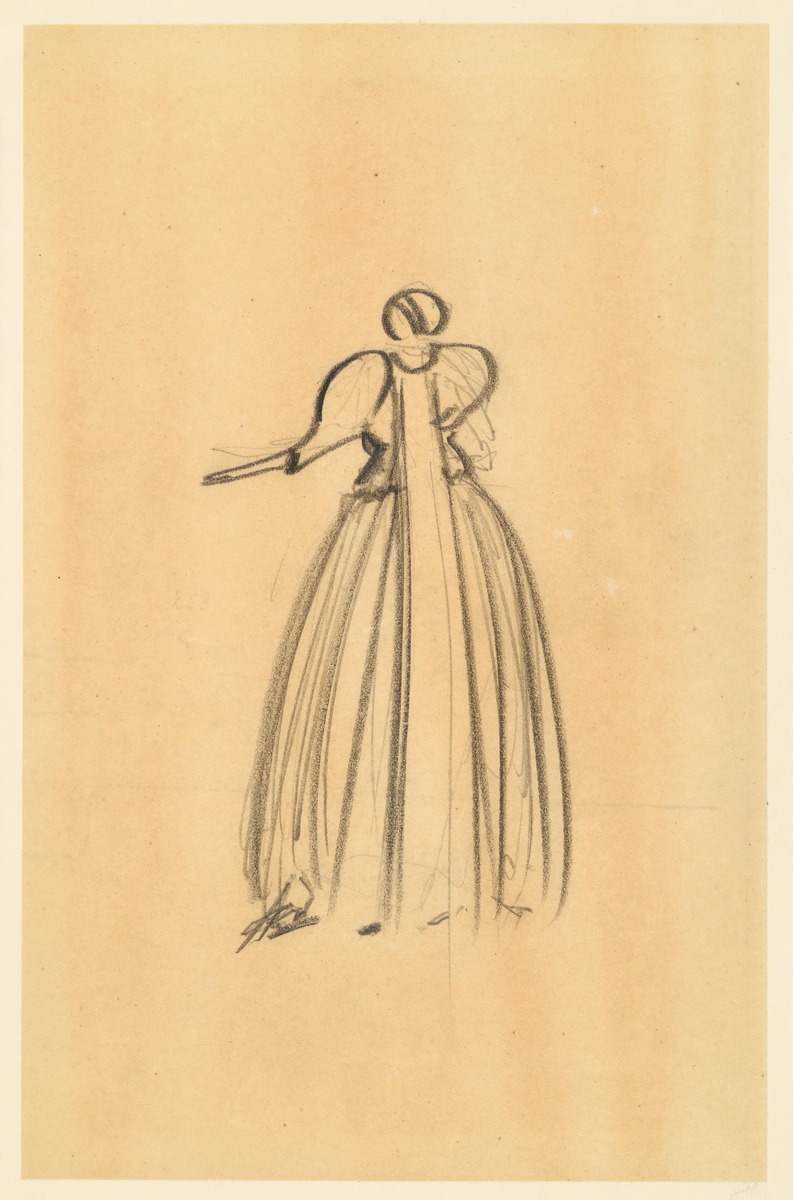 Kleiderentwurf für Luise Mendelsohn