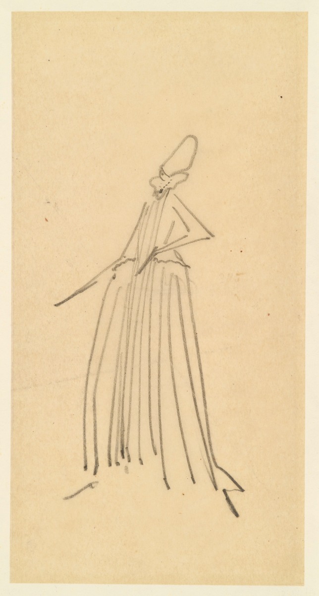 Kleiderentwurf für Luise Mendelsohn