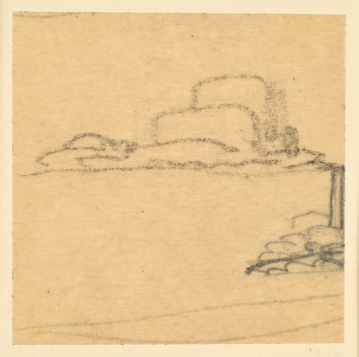 Imaginäre Skizze für eine Villa für Erich Mendelsohn, angefertigt an der russischen Front